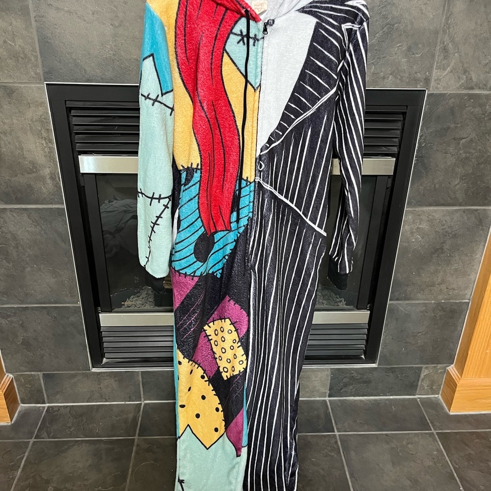 Colorful Nightmare Before Christmas  fleece onesie